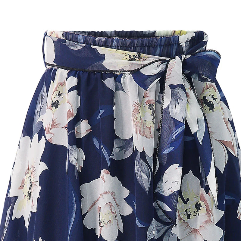 Floral Breeze New Plus Size Chiffon Skirts