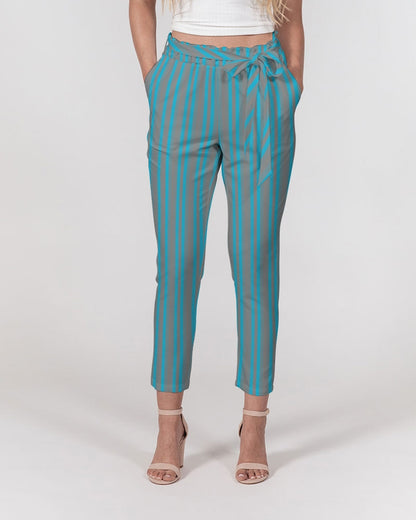 Seaside Symphony Belted Tapered Pants